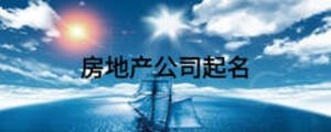 房地產(chǎn)公司起名