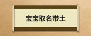 寶寶取名帶土