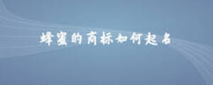 蜂蜜的商標(biāo)如何起名