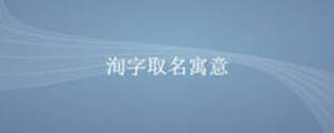 洵字取名寓意