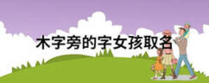 木字旁的字女孩取名