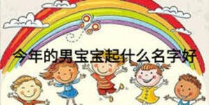 今年的男寶寶起什么名字好