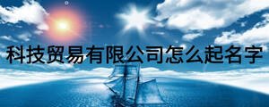 科技貿易有限公司怎么起名字