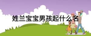 姓蘭寶寶男孩起什么名