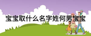 寶寶取什么名字姓何男寶寶