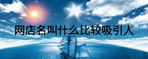 網店名叫什么比較吸引人