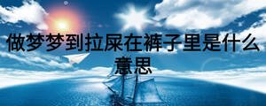 做夢(mèng)夢(mèng)到拉屎在褲子里是什么意思